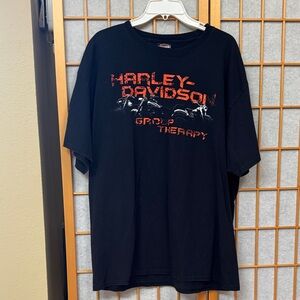 Harley-Davidson Black and Red Graphic Tee